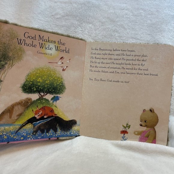 Tiny Bear's Bible; Furry Bible Stor- 9780310710820, board book, Lloyd-Jones - Picture 5 of 8